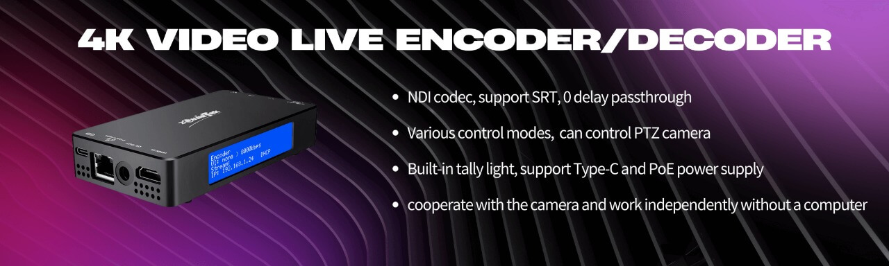 4K NDI video encoder decorder